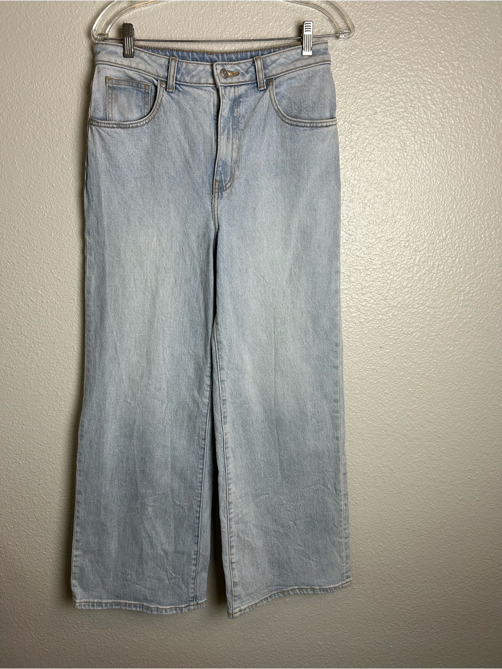 Pink Victoria Secret Size 8 Light Wash Wide Leg Women’s Jeans Limited Edition